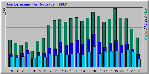 Hourly usage for November 2017