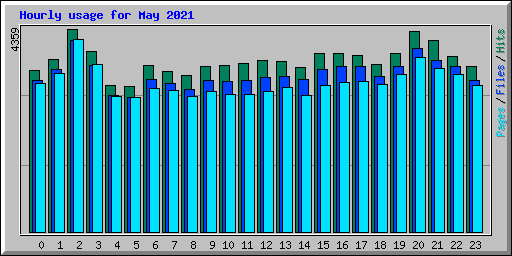 Hourly usage for May 2021