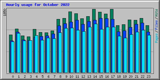 Hourly usage for October 2022